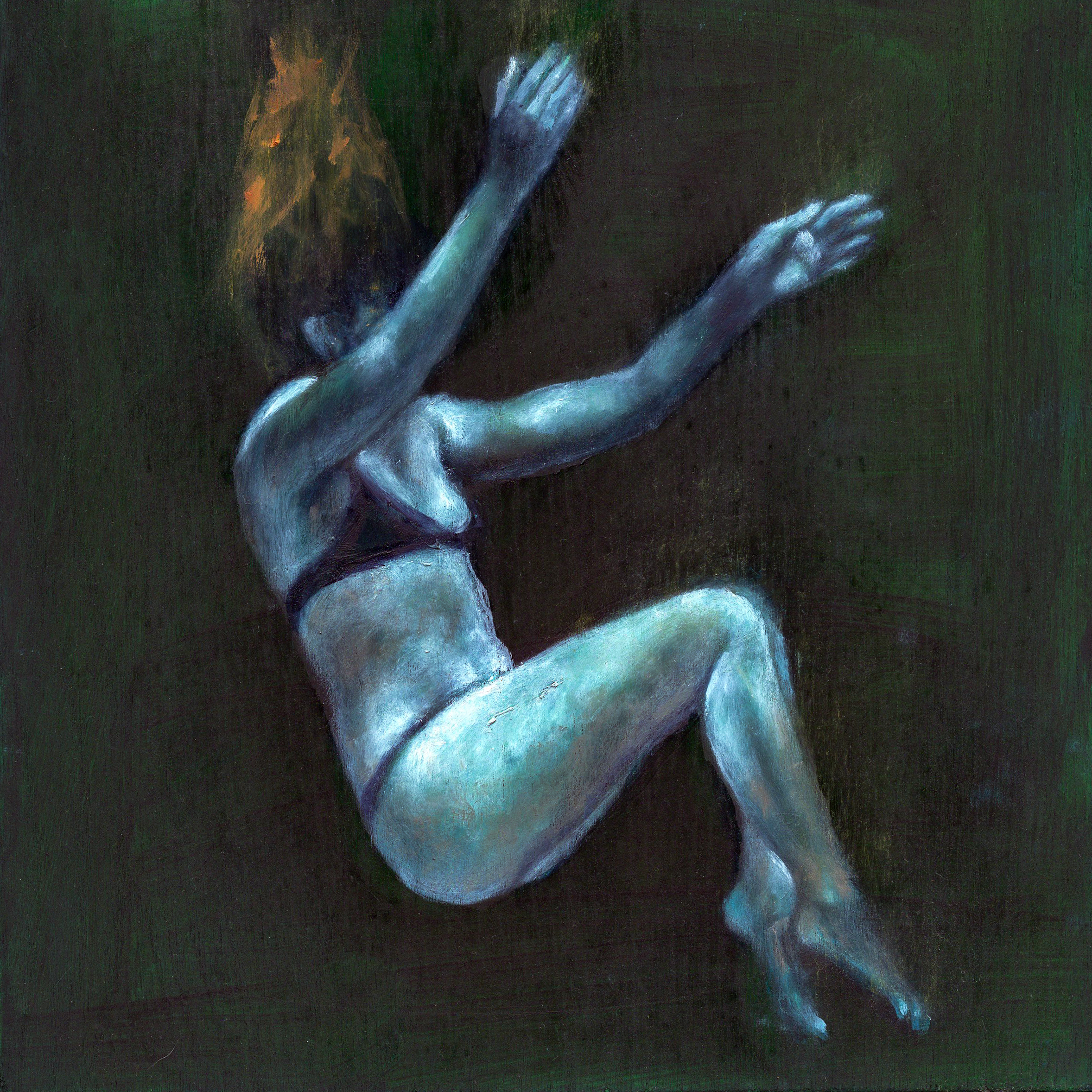Freefall I — first panel of the eight-panel work Freefall I–VIII